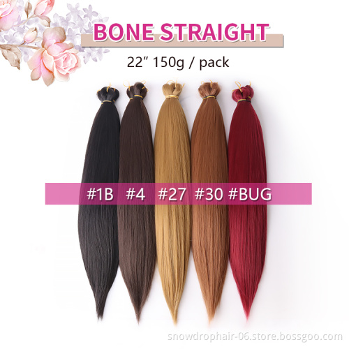 Wholesale Gold Vendors Silky Bone Straight Braiding Synthetic Hair Braid Extension Attachment Jumbo bone Straight Hair